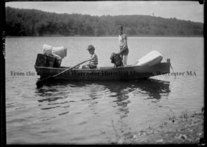 Boy Scouts in Canoe